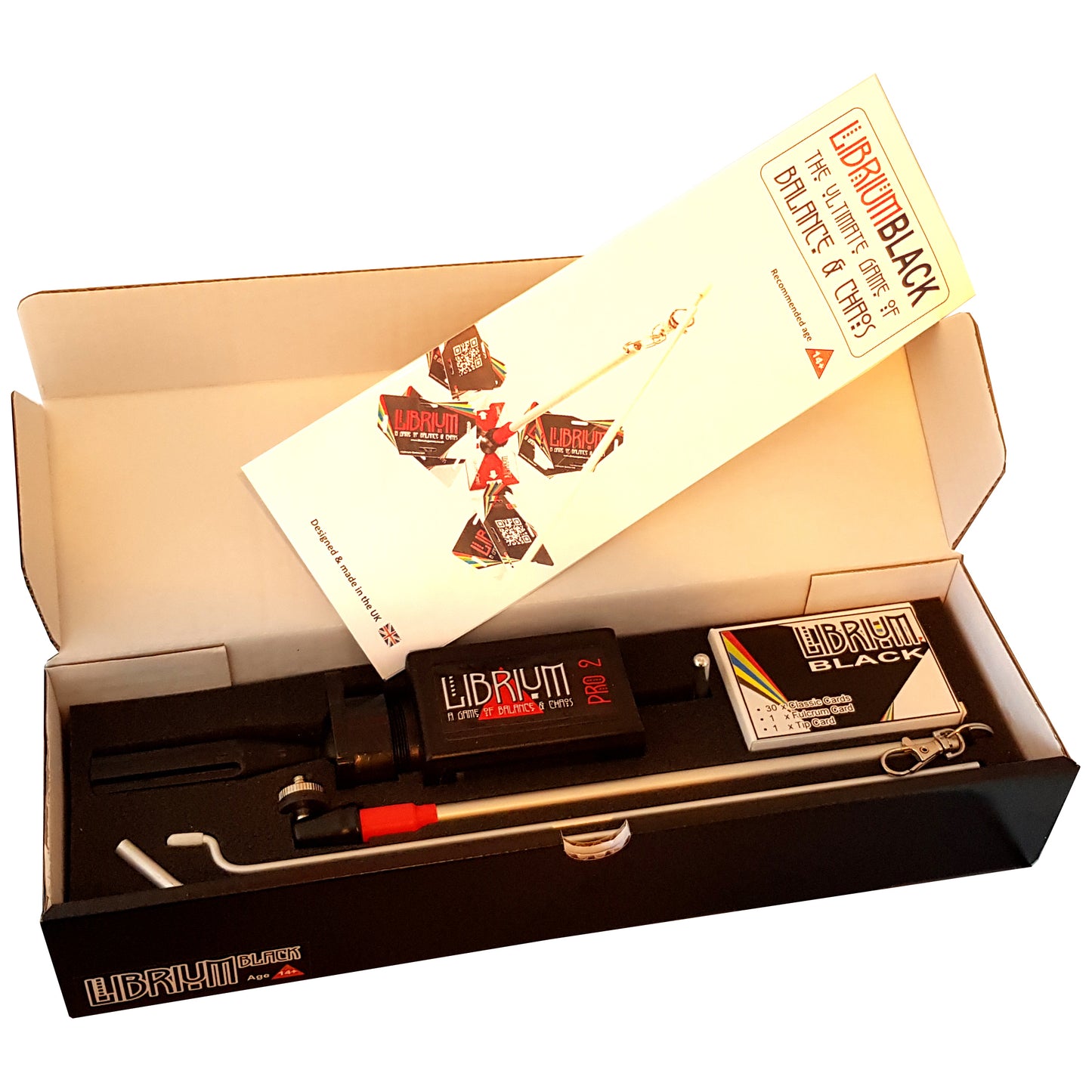 LIBRIUM Black Card Stacking Game