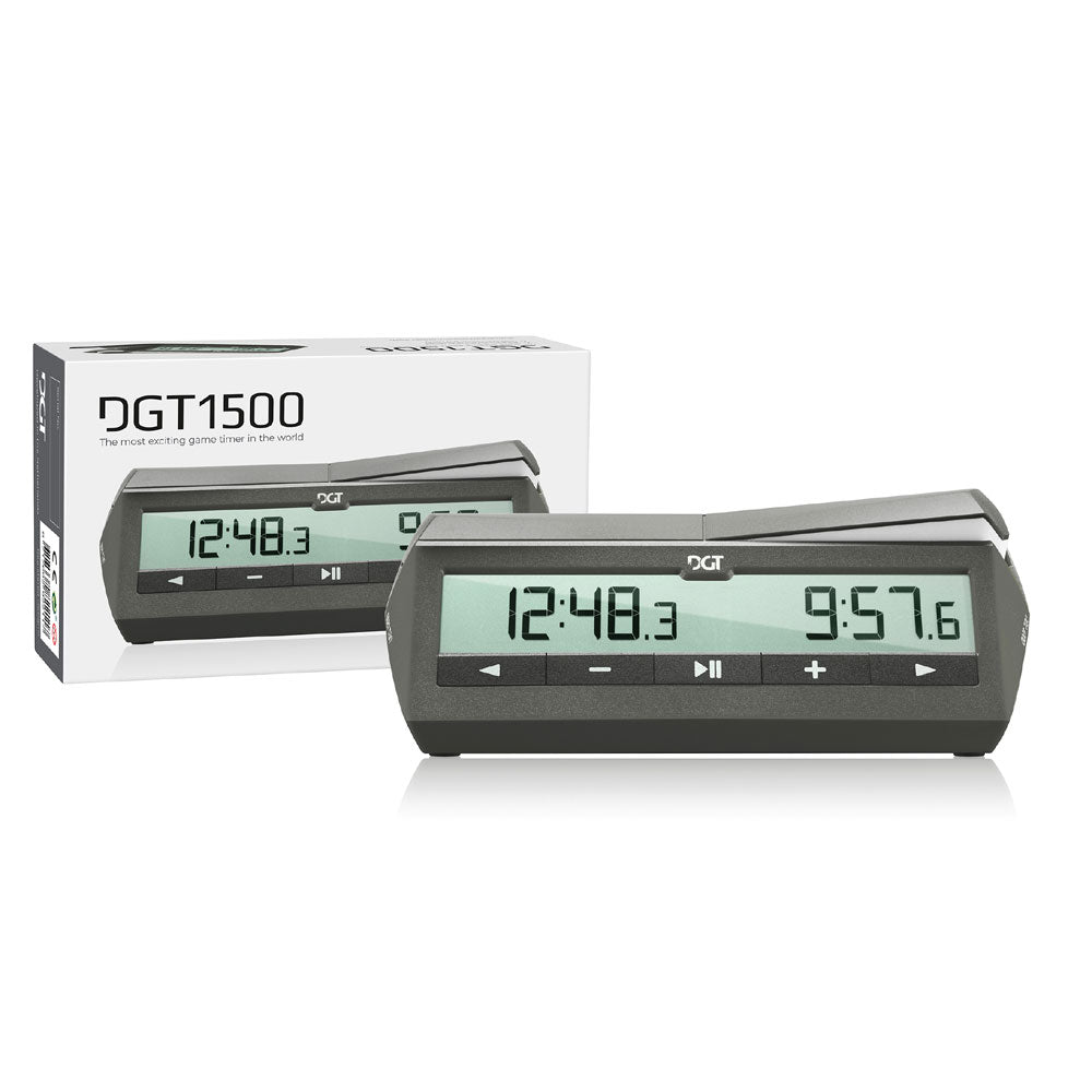 DGT1500 Digital Chess Timer Grey