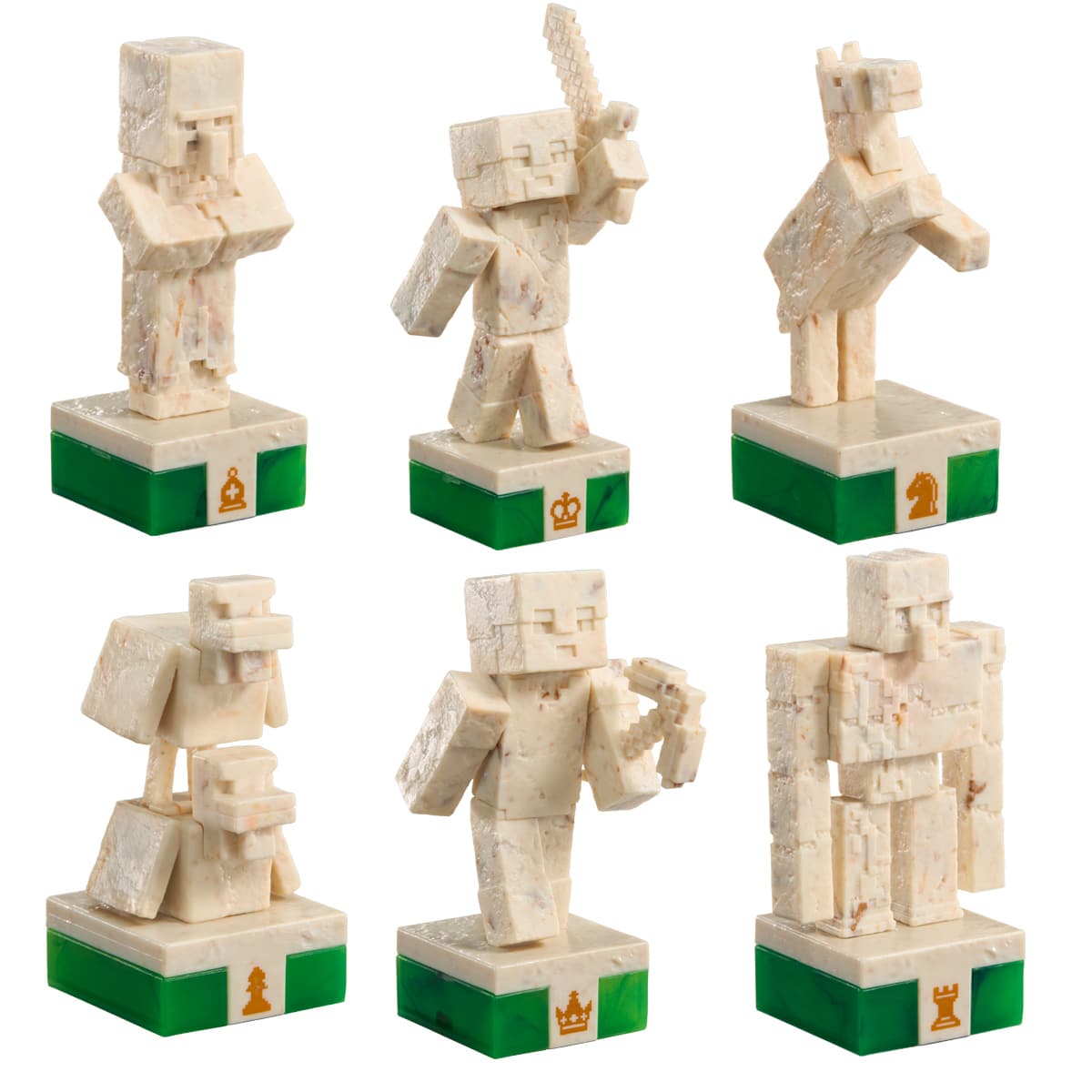 Minecraft Chess Set – Overworld Heroes vs. Hostile Mobs