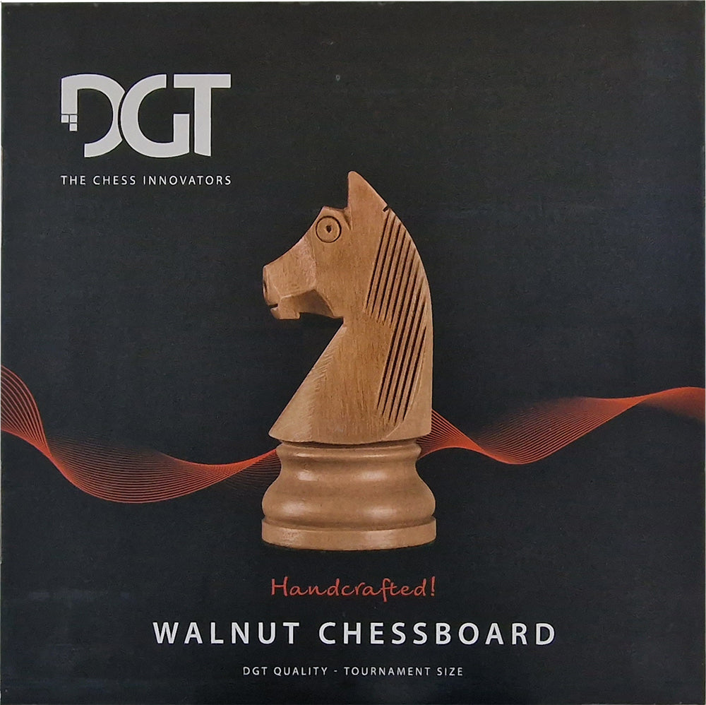 DGT Walnut Chess Board (Slight Corner Damage)
