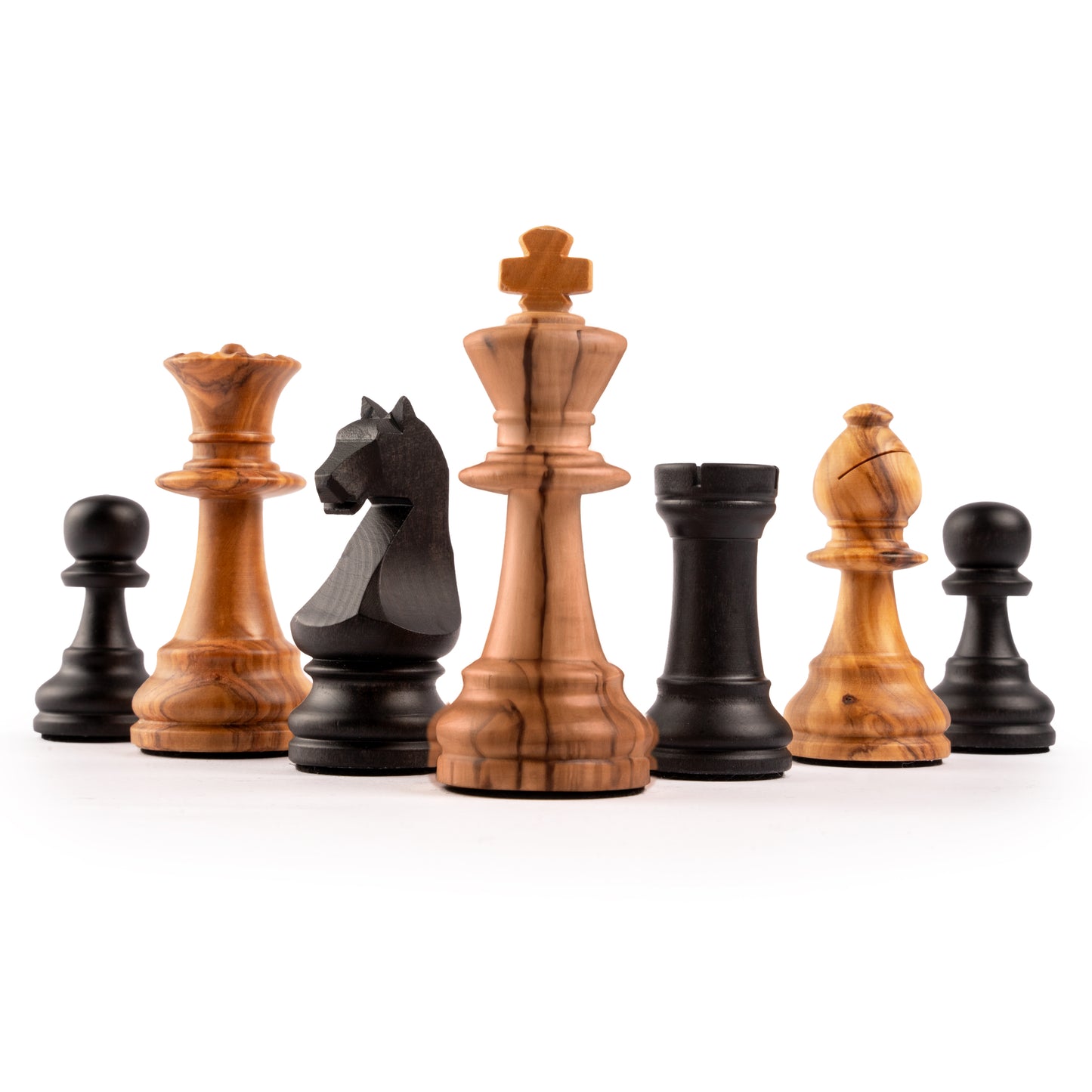 Ferrer Black Olive Chess Pieces