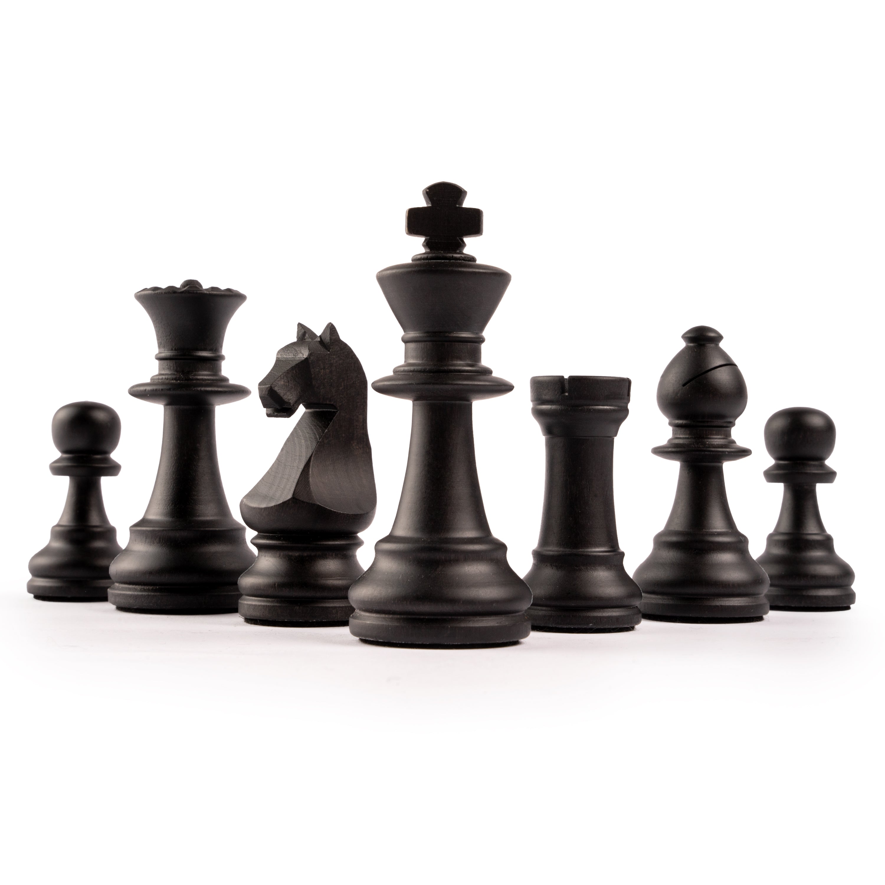 Ferrer Deluxe Olive Black Chess Set