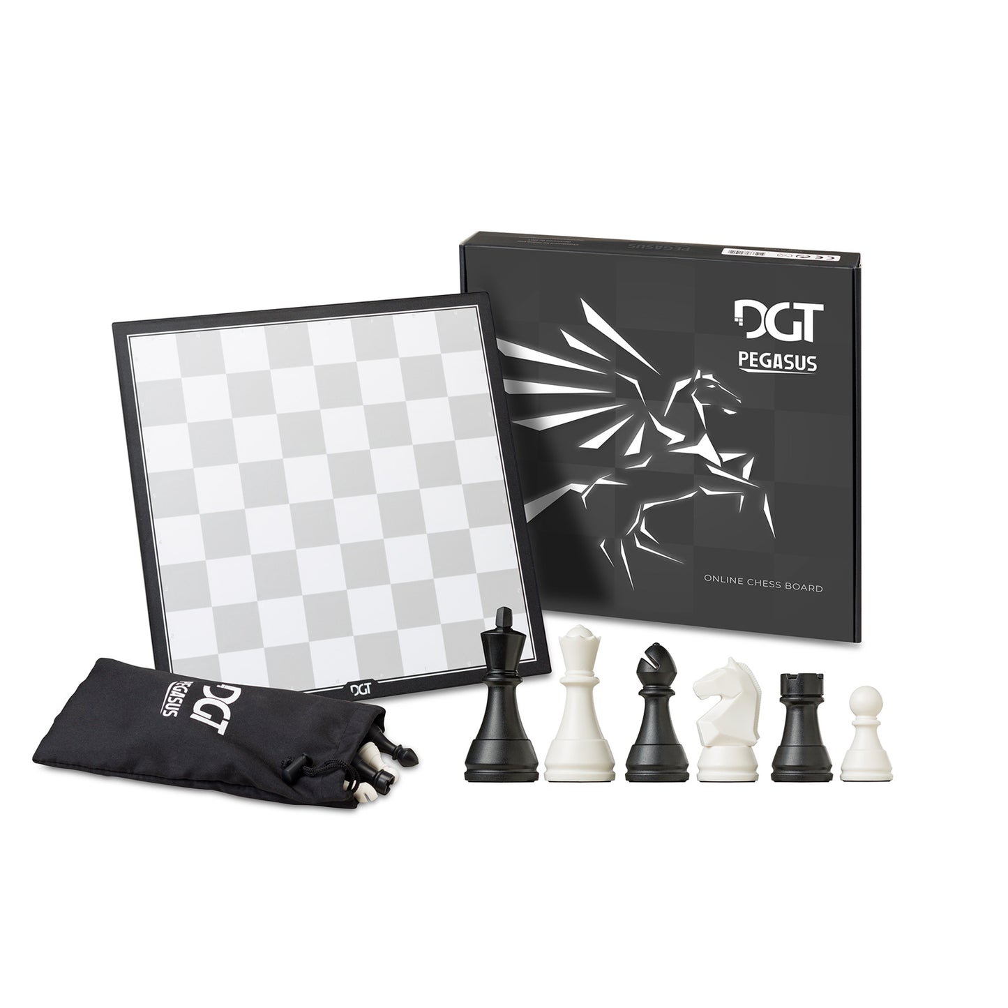 DGT Pegasus Chess Board & Pieces (A-Grade)