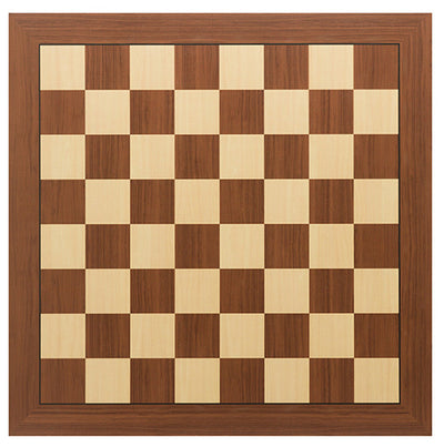 A DGT Electronic Smart Board without indices, featuring a traditional chess board design in brown and beige colors, made of high quality plastic.