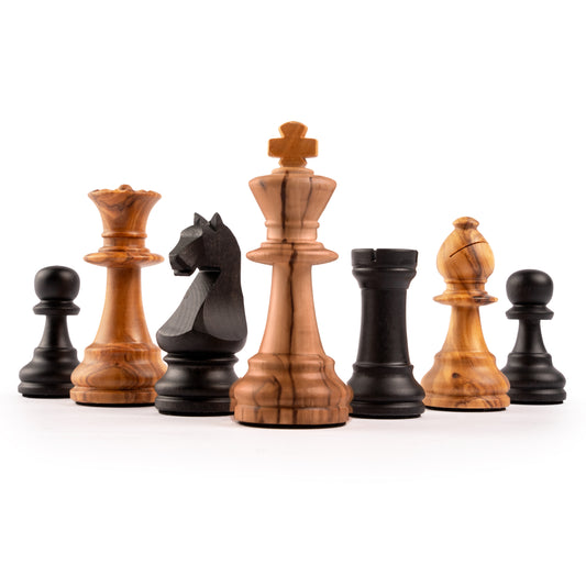Ferrer Black Olive Chess Pieces