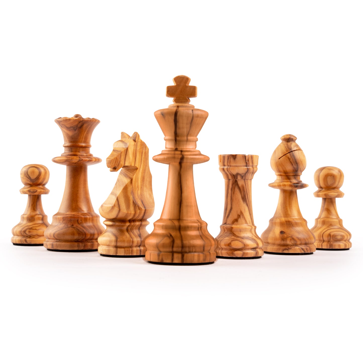 Ferrer Deluxe Olive Black Chess Set