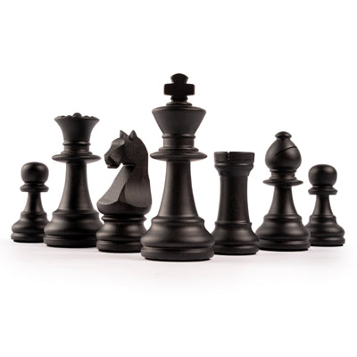 Ferrer Deluxe Olive Black Chess Set